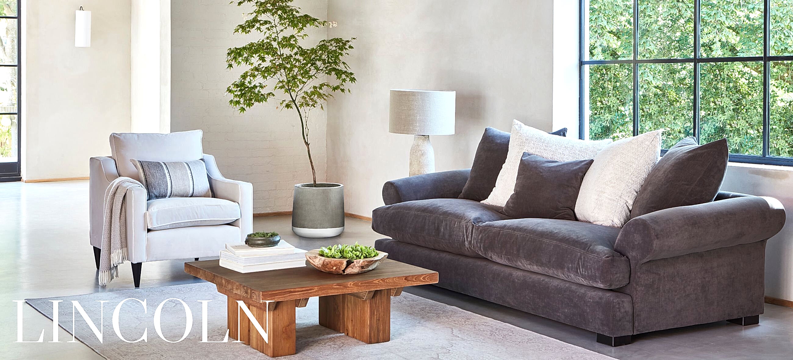 Oversized Scatters Included, Slouchy Sofa