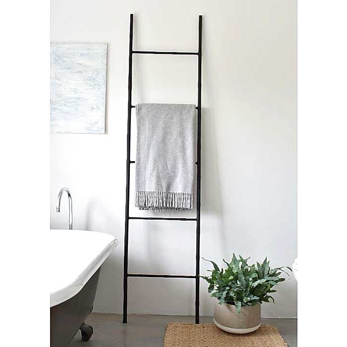 Bamboo Ladder - Matt Black