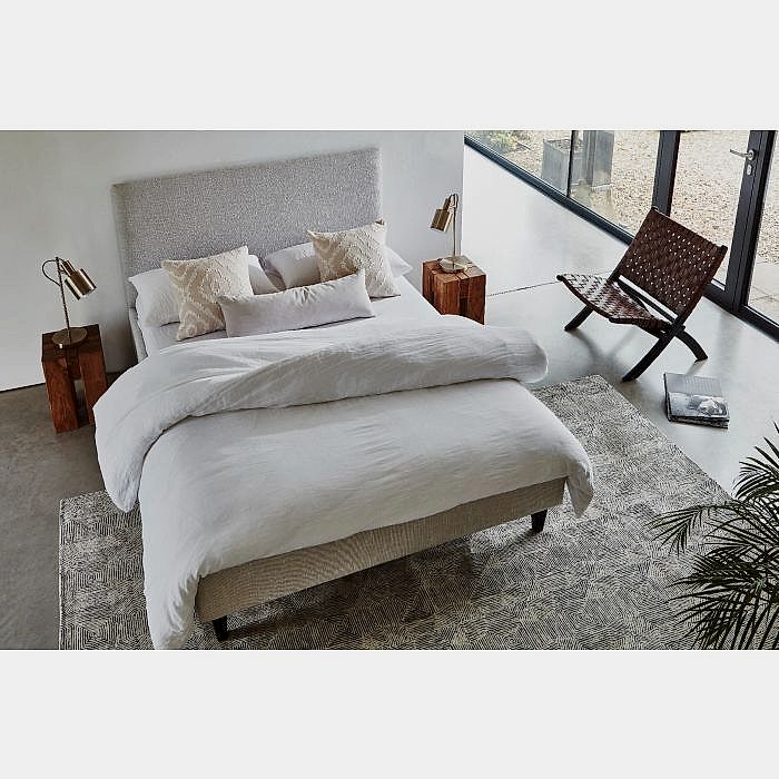 Large Lumbar Handmade Cushion- Salt