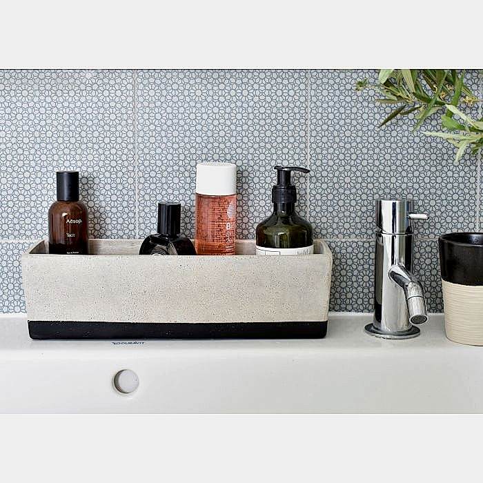 Rectangular Concrete Planter - Black