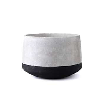 Large Concrete Pot - Black