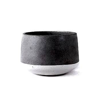 Large Concrete Pot - White