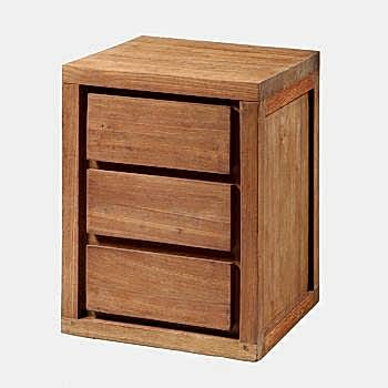 Hudson Bedside Chest 3 Drawer