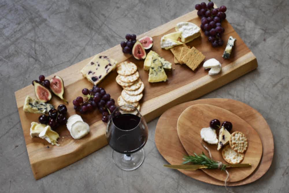 Unique home accessories teak serving board cheeseboard